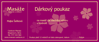 dárkový poukaz
